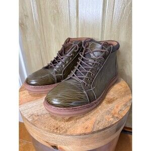 Arkbird Men's Green Leather Oxford Sneaker Boot Bootie Tie size 10